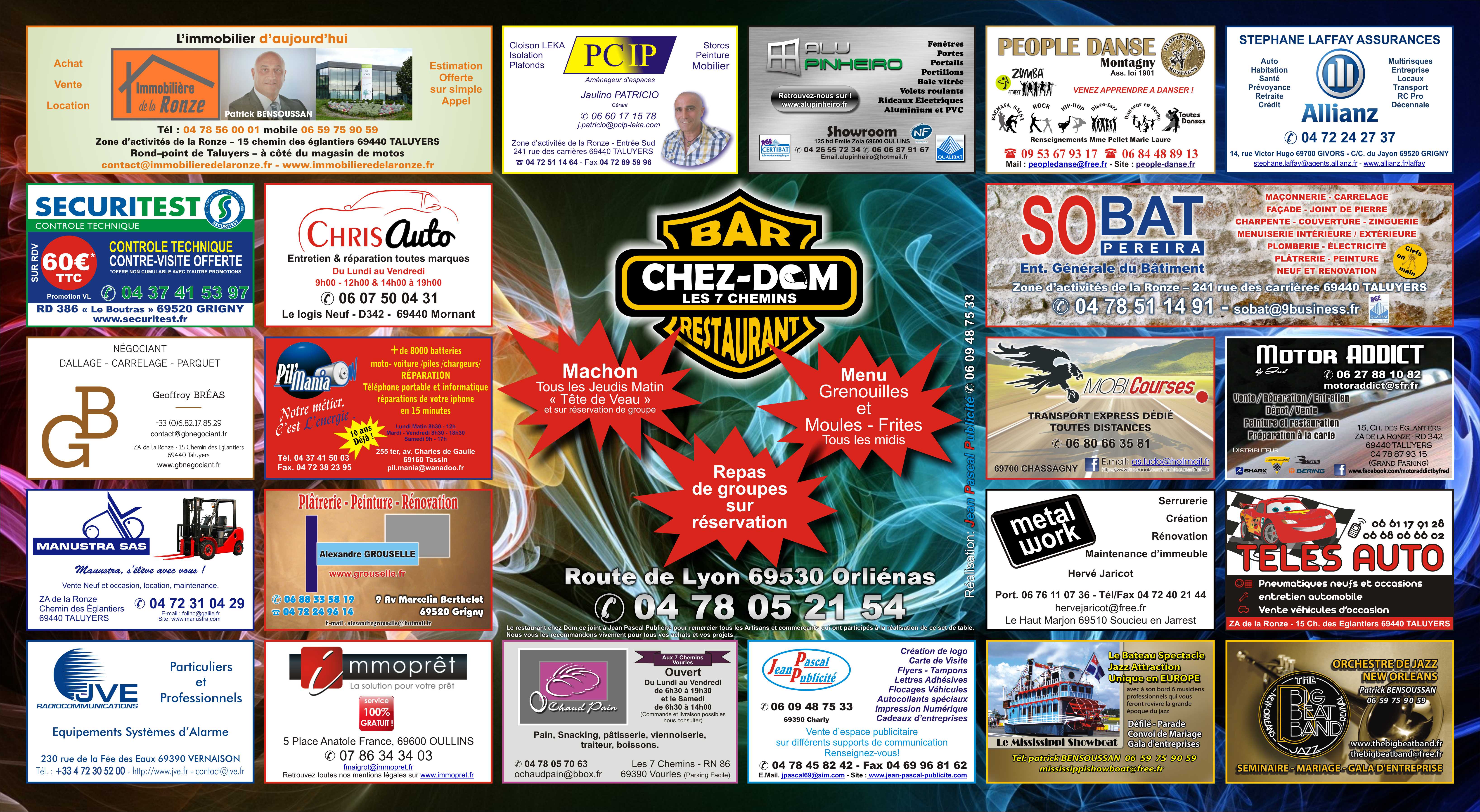 Edition set de table chez dom